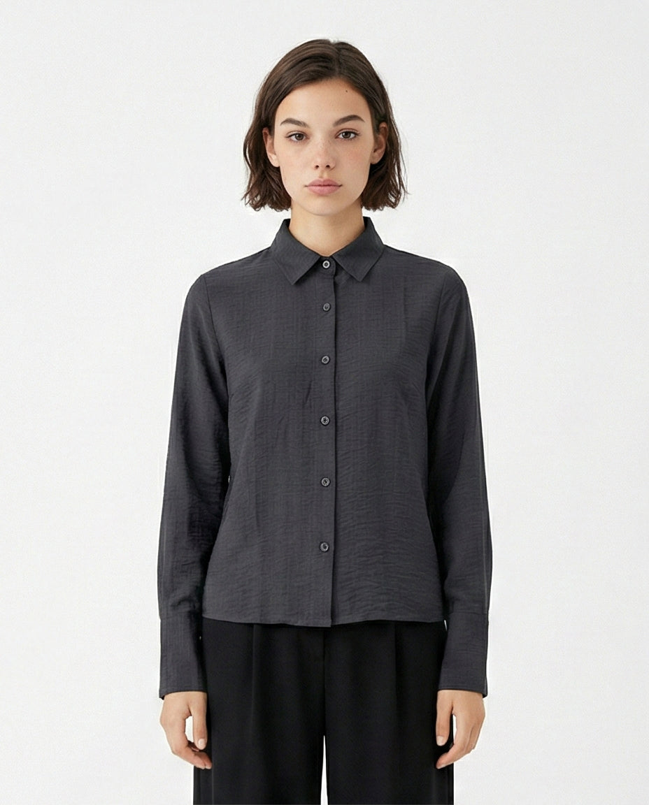 Women's Long Sleeve Shirt - Black