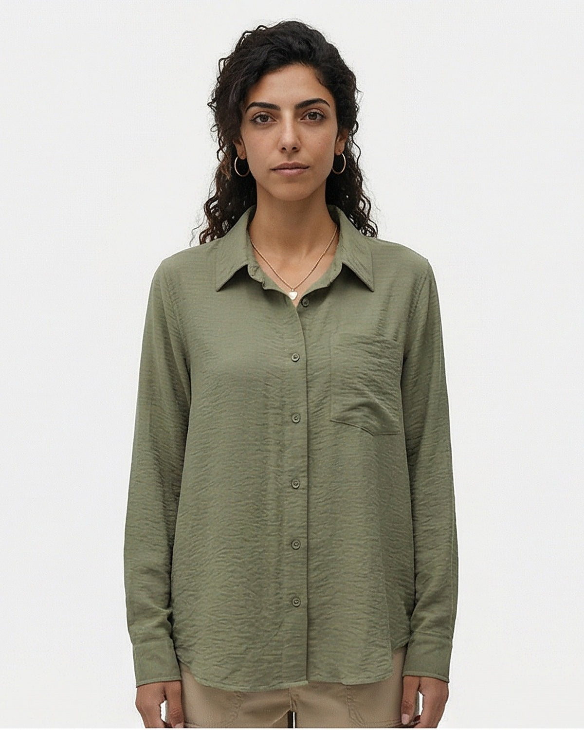Women's Long Sleeve Shirt - Green
