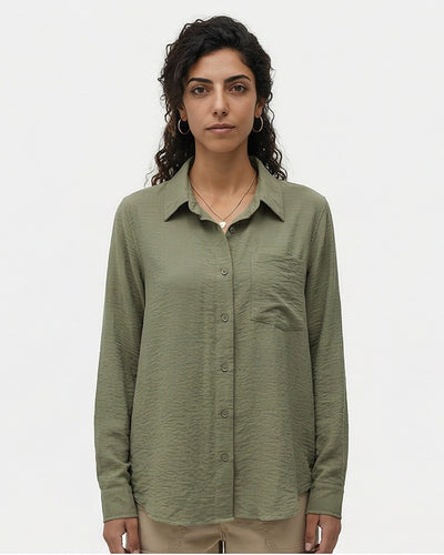 Women's Long Sleeve Shirt - Green