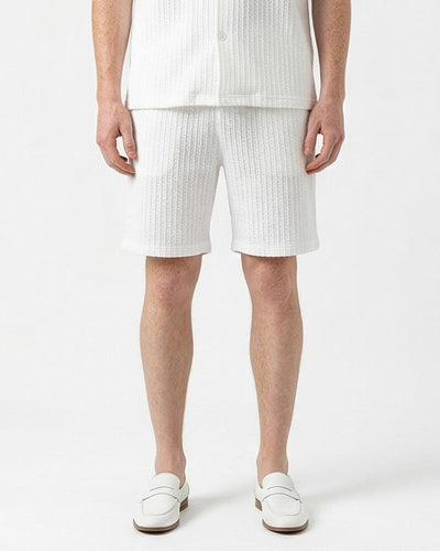 Ravin Men’s Textured Popcorn Resort Shirt - White - R217144