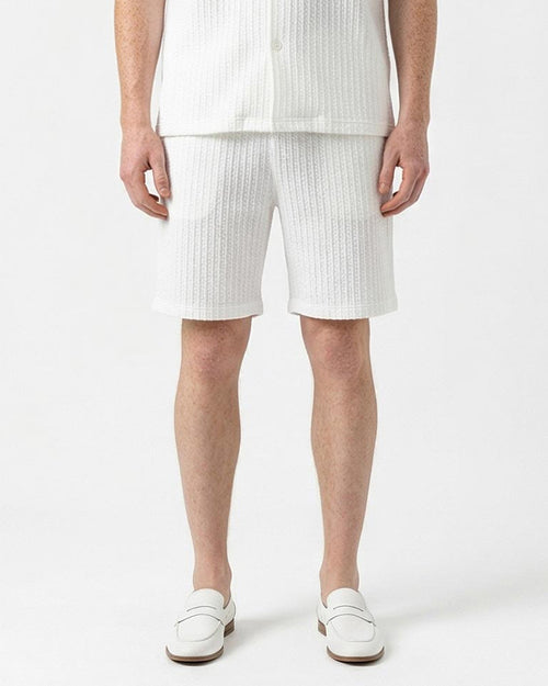 Ravin Men’s Textured Popcorn Resort Shirt - White - R217144