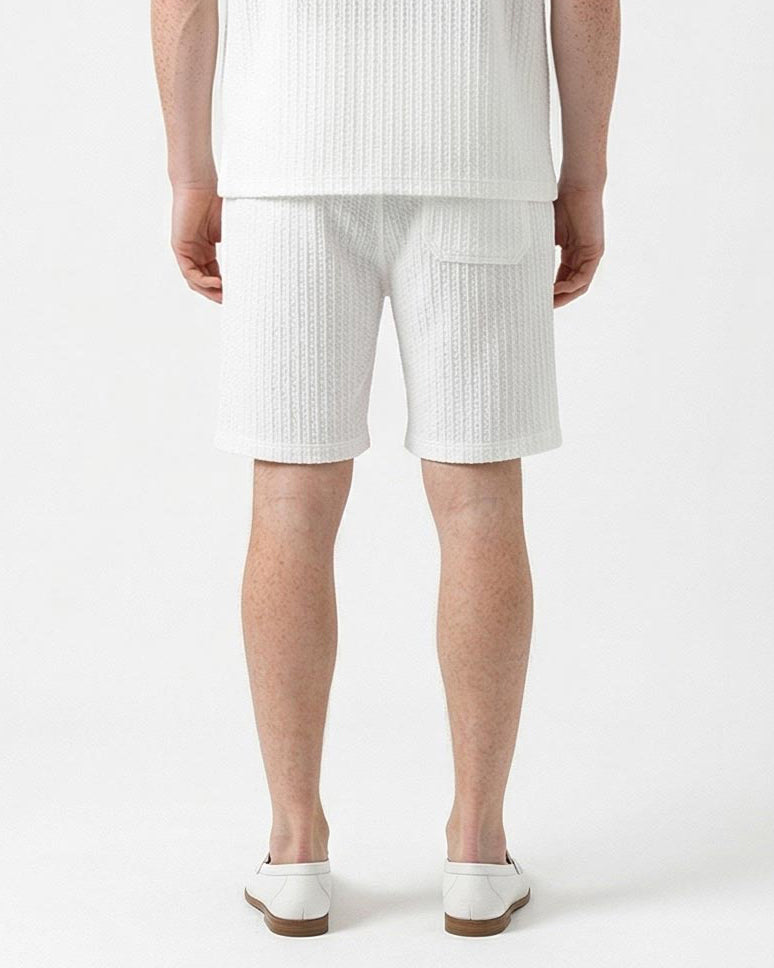 Ravin Men’s Textured Popcorn Resort Shirt - White - R217144