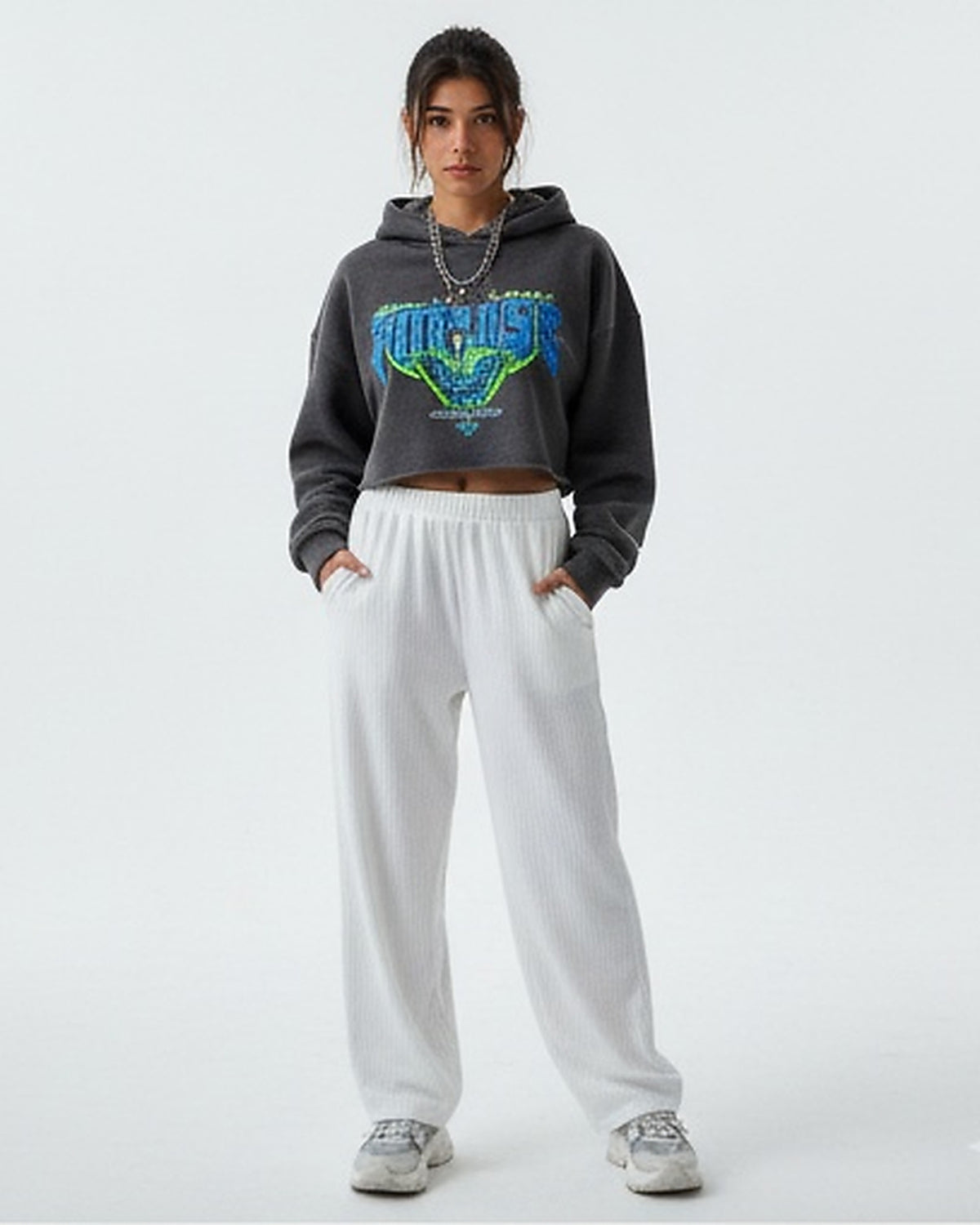 Women's Trousers & Leggings - White