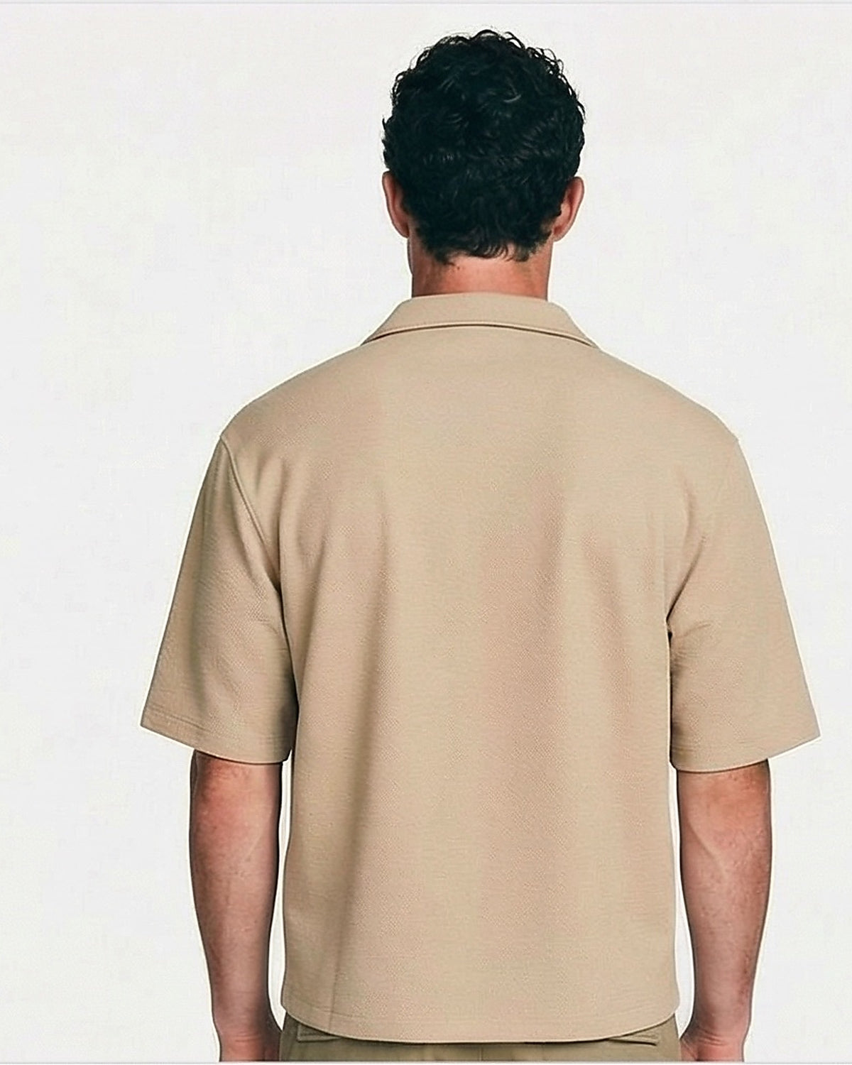 Stone Textured Relaxed Fit Resort Shirt - R217168