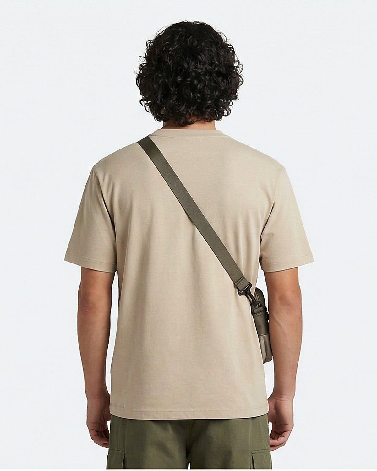 Essential Relaxed Fit Crew Neck T-Shirt in Sand
