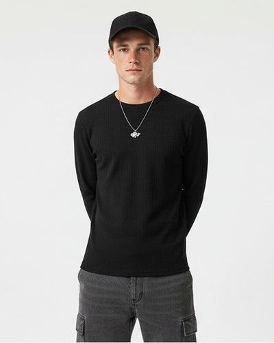 Men's Long Sleeve T-Shirt - Black