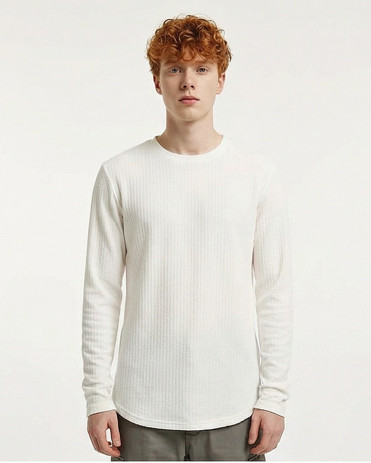 Men's Long Sleeve T-Shirt - White