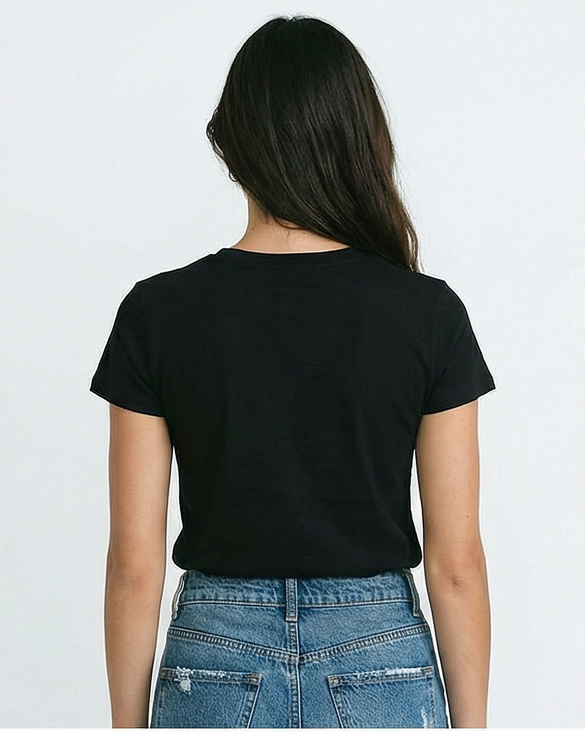 Women's Sporty & Chic Script Graphic Tee - Black - R217233