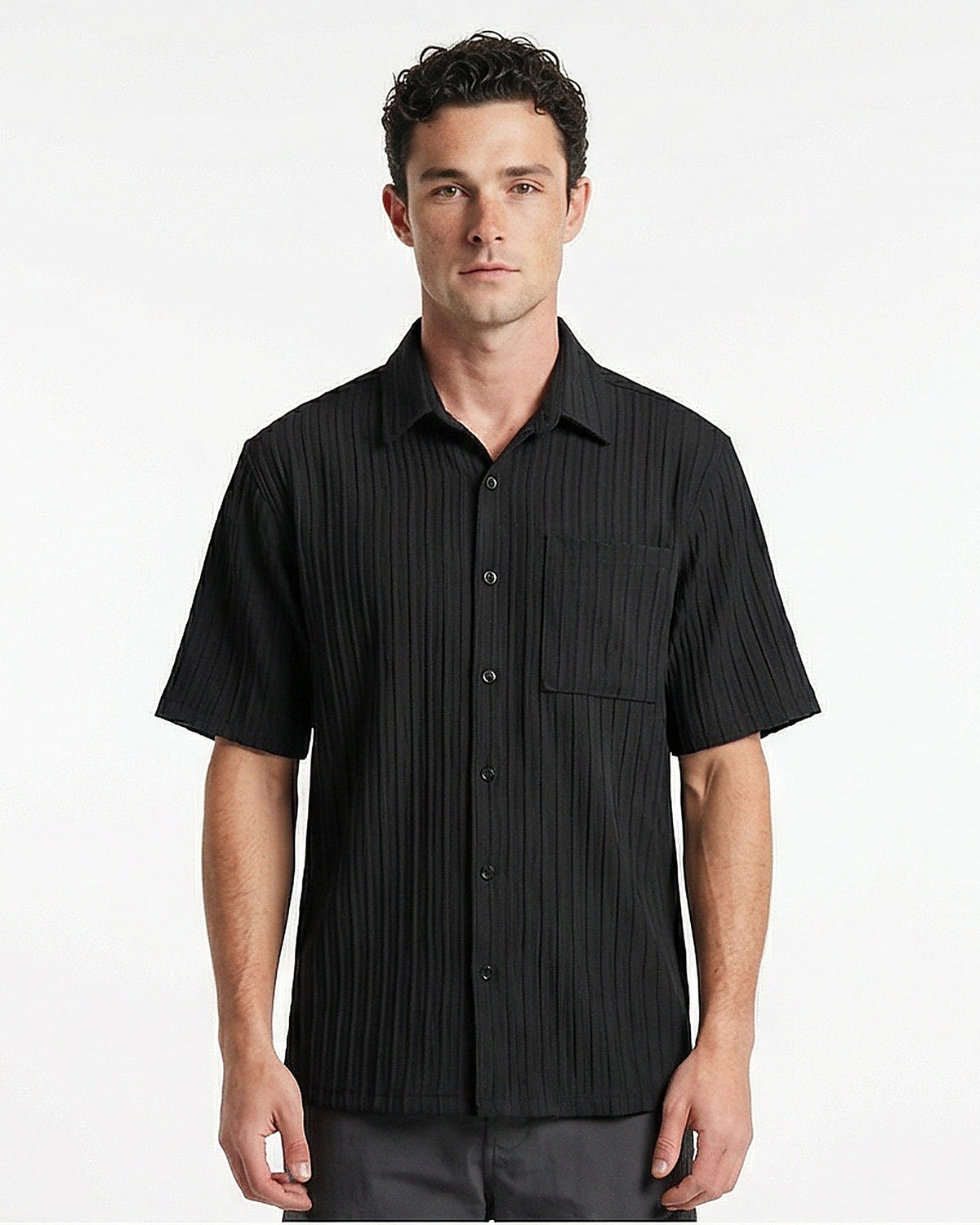 Men's Short Sleeve Shirt - Black