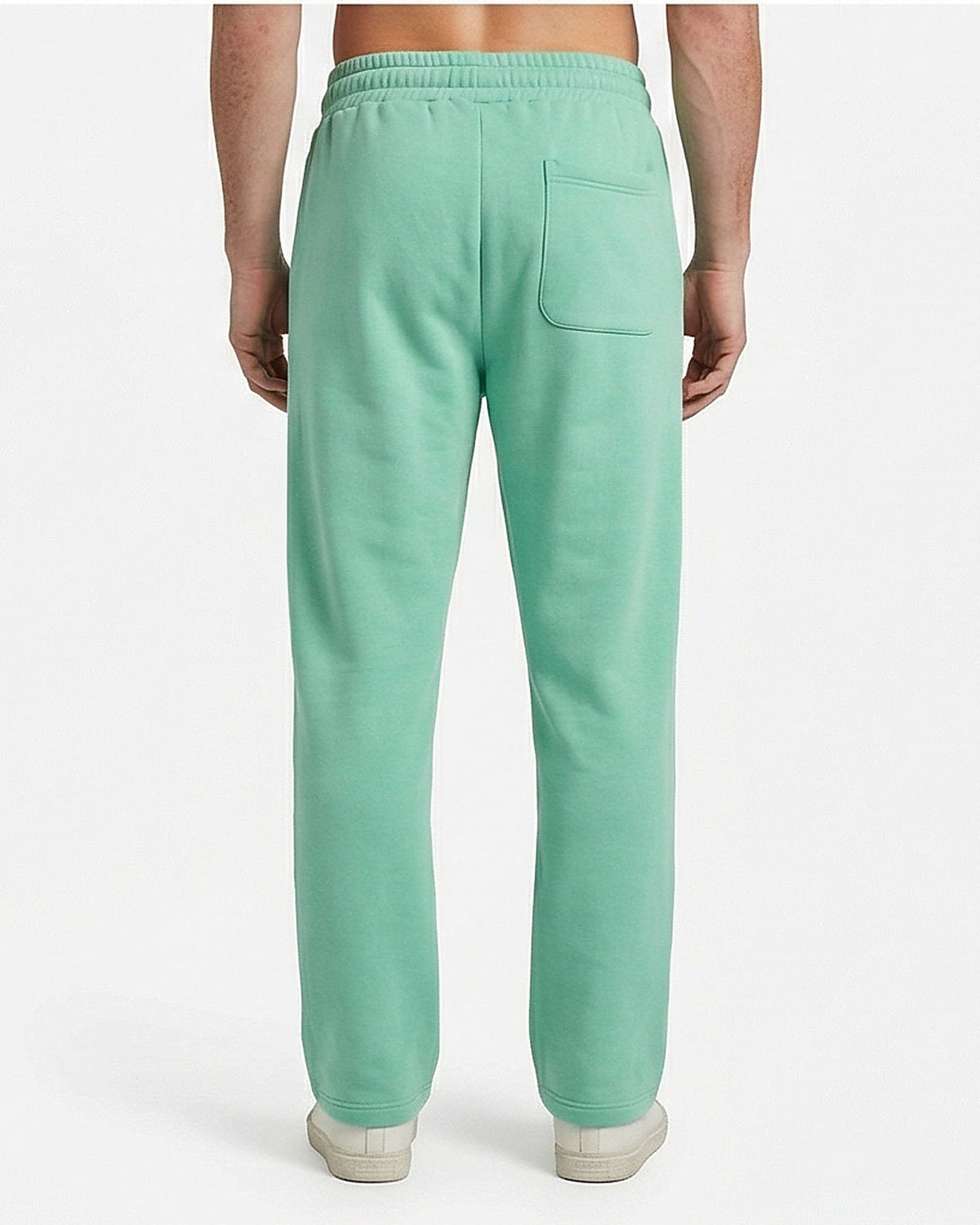 Mint Green Relaxed Fit Fleece Sweatpants - R217286
