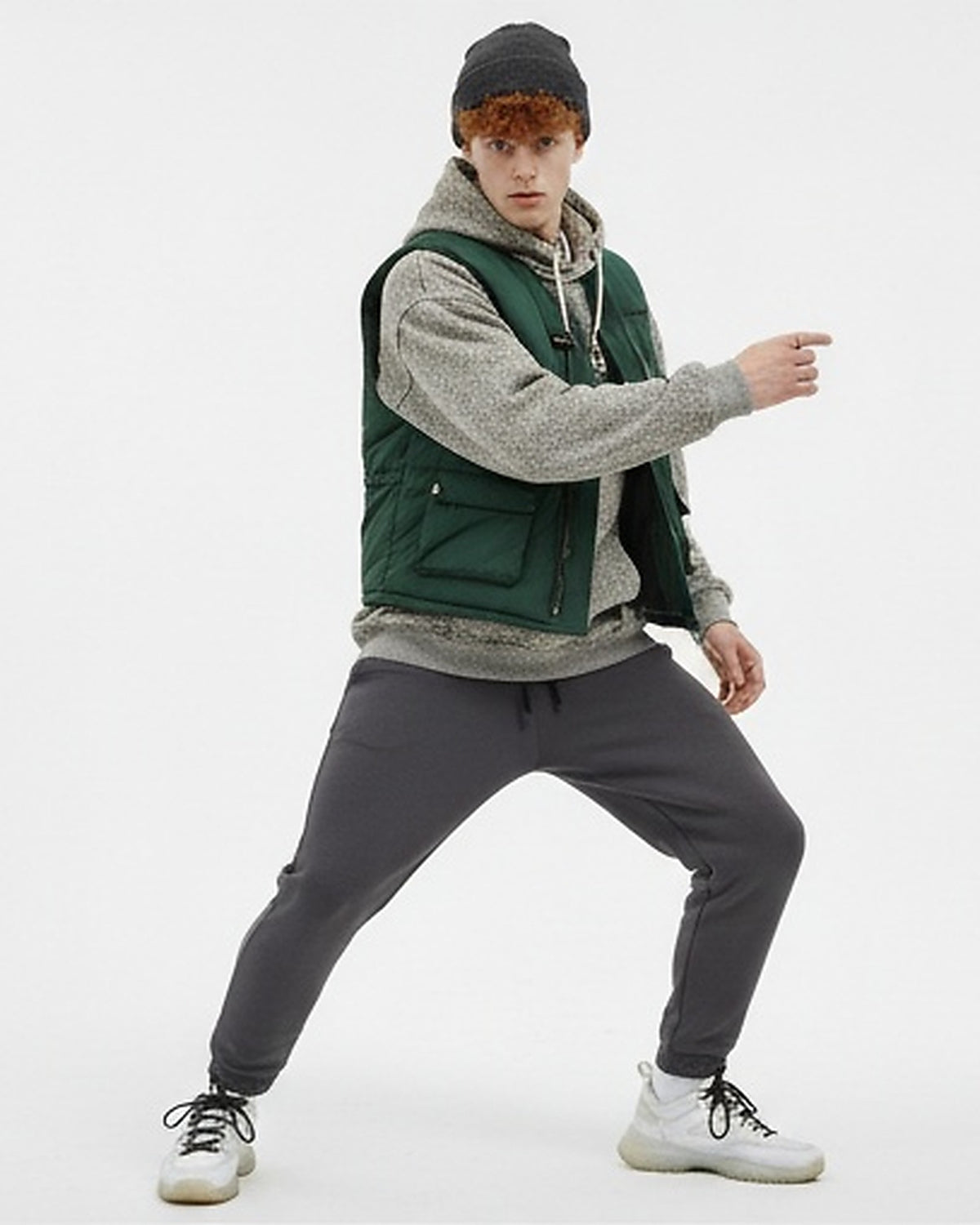 Essential Heather Charcoal Knit Joggers