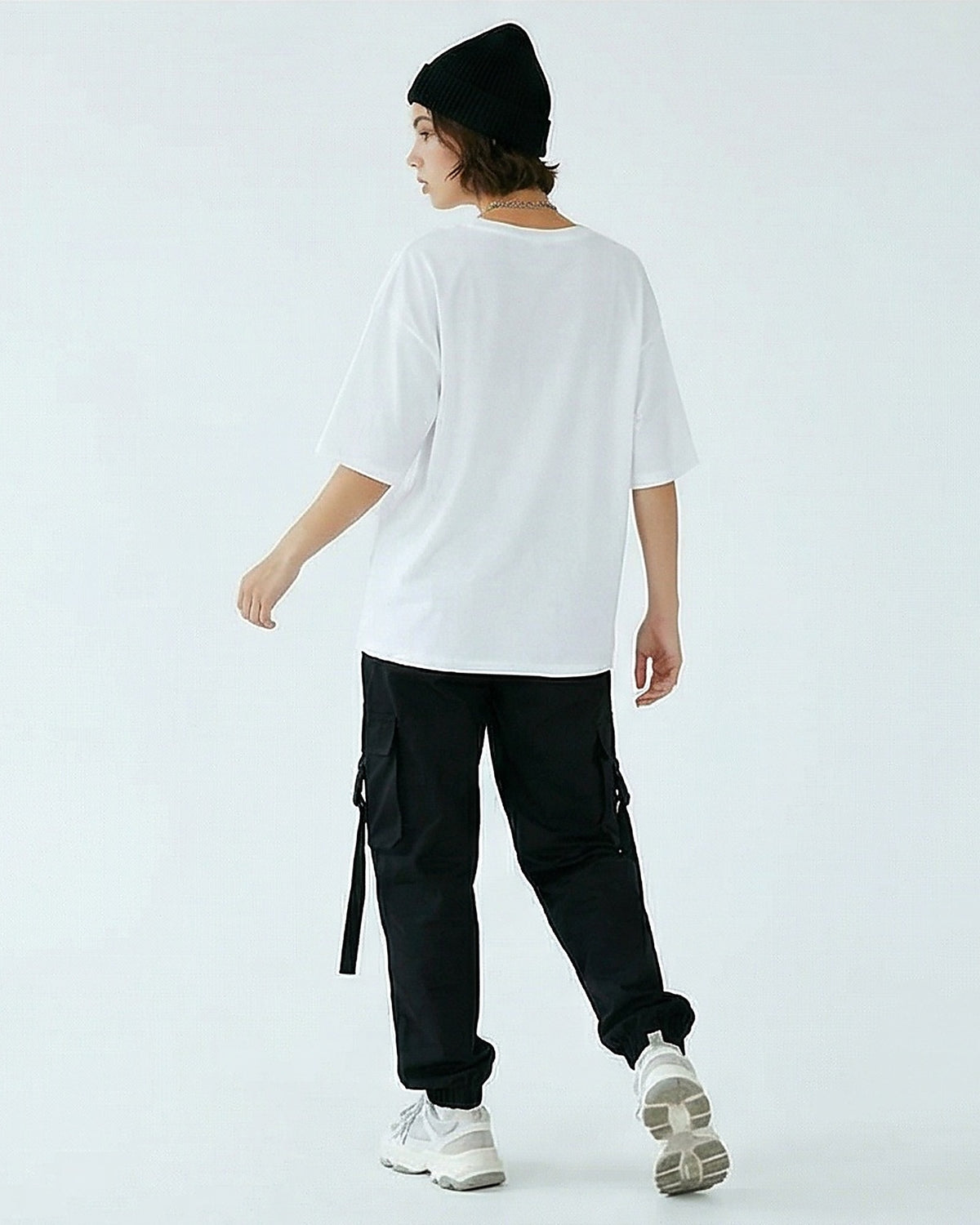 Essential White Oversized Crew Neck T-Shirt - R217418