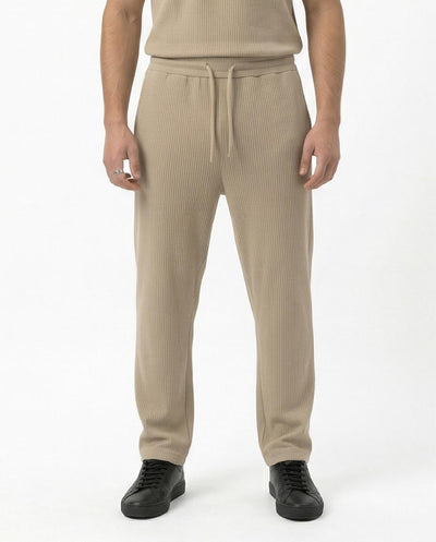 Ravin Ribbed Knit Straight-Leg Pants – Sand - R217421