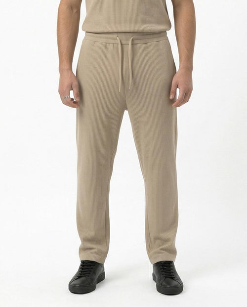 Ravin Ribbed Knit Straight-Leg Pants – Sand - R217421