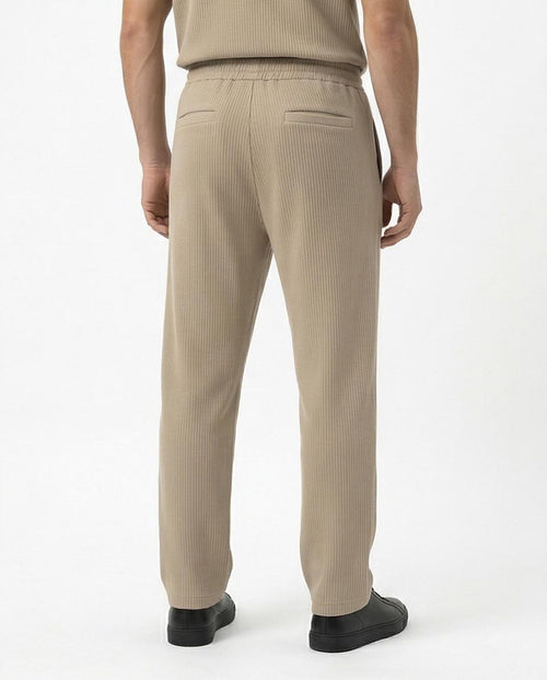 Ravin Ribbed Knit Straight-Leg Pants – Sand - R217421