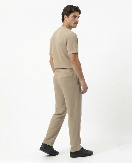 Ravin Ribbed Knit Straight-Leg Pants – Sand - R217421