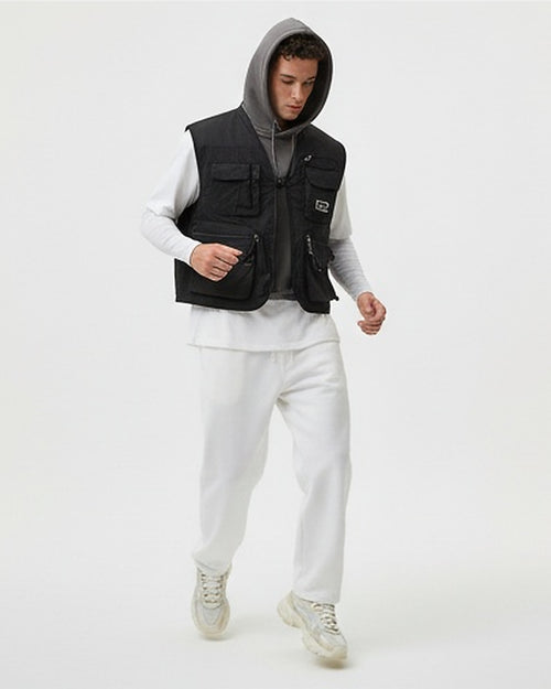 Light Grey Mesh Relaxed Fit Trousers - R217698