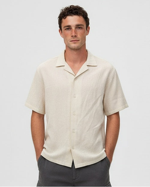 Men's Short Sleeve Shirt - White