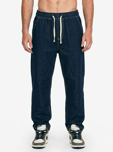 Men's Heavy Washed Relaxed Denim Joggers - R218969