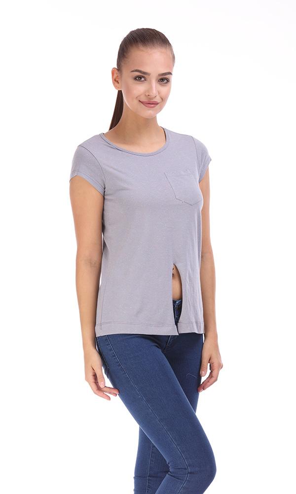 35073 Neppy Short Sleeves T-shirt - Grey - Ravin 