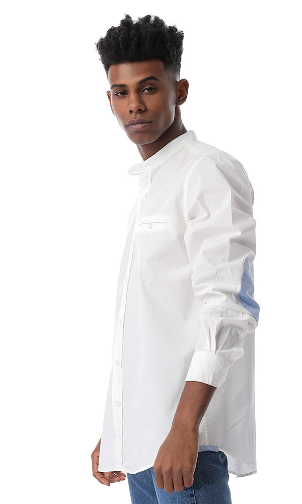 35683 Elbow Patch Shirt - White