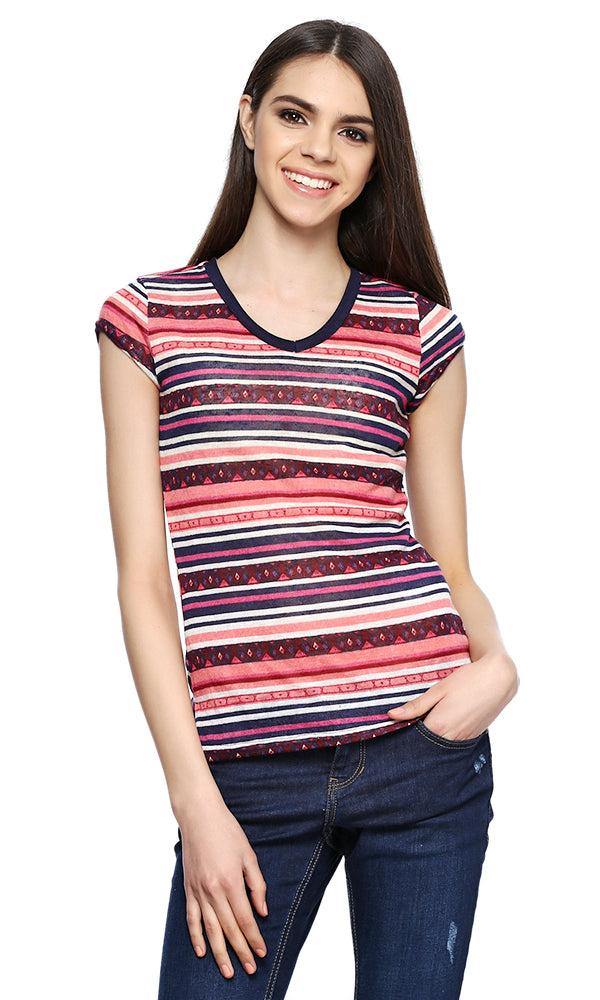 38747 Tribal T-Shirt - Navy