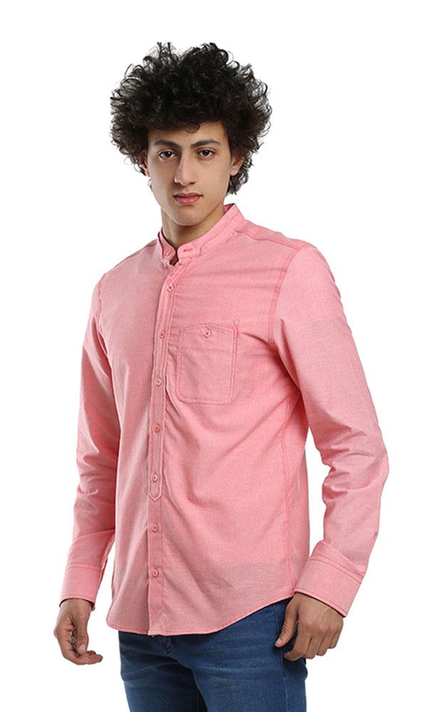 38842 Casual Plain Shirt - Watermelon - Ravin 