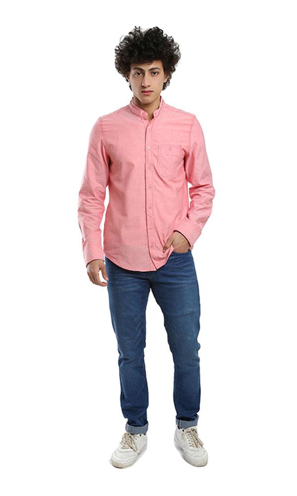 38842 Casual Plain Shirt - Watermelon - Ravin 