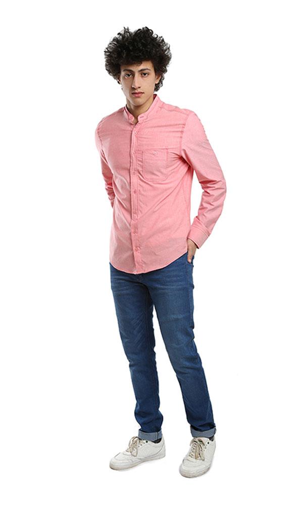 38842 Casual Plain Shirt - Watermelon - Ravin 