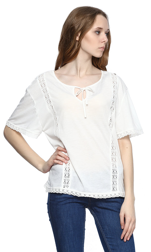 39305 Batwing Top - White