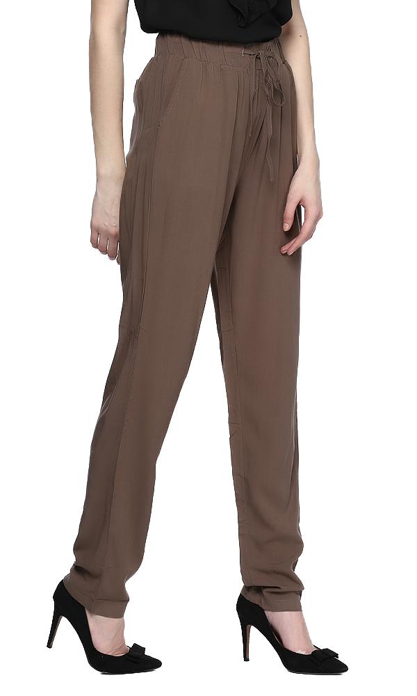 39500 Printed Drawstring Jogger Pant - Khaki - Ravin 