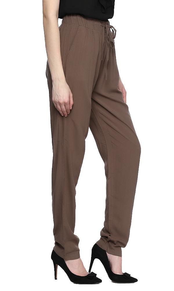 39500 Printed Drawstring Jogger Pant - Khaki - Ravin 