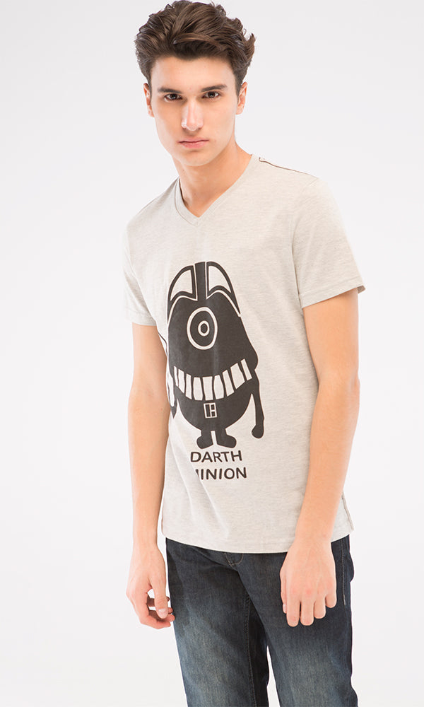 39851 Minion-T-Shirt - Heather Light Grey