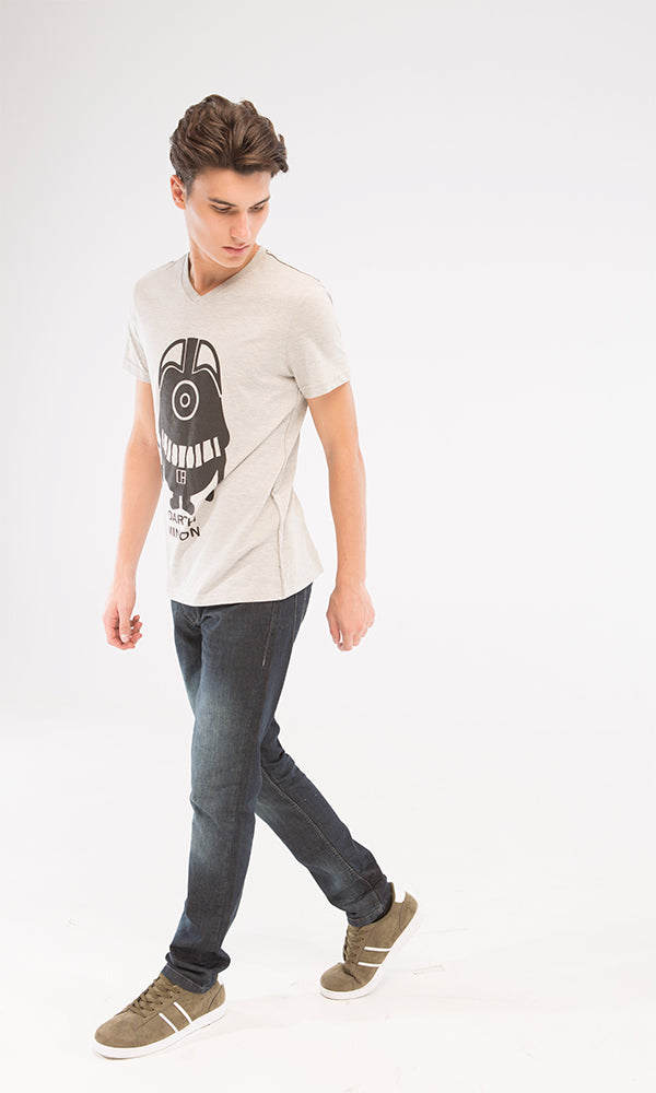 39851 Minion-T-Shirt - Heather Light Grey