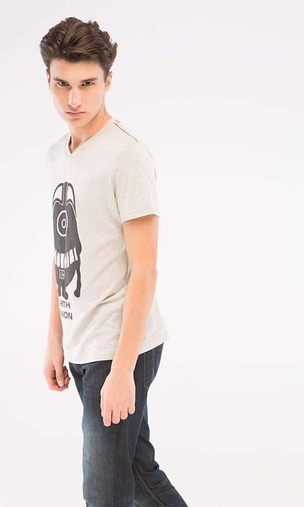 39851 Minion-T-Shirt - Heather Light Grey
