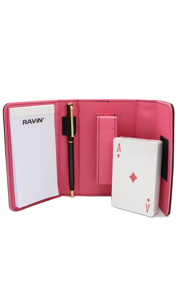 40338 Playing Cards - Pink & Black