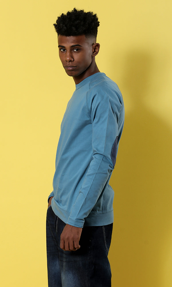 41922 Long Sleeves Solid Basic T-shirt - Petrol