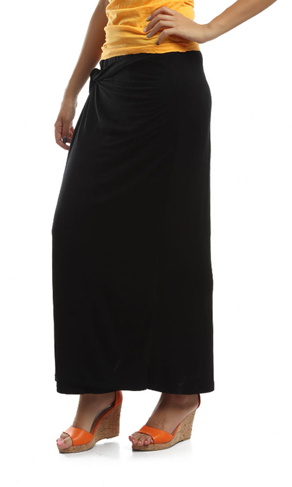 47065 Elastic Waist Skirt - Black