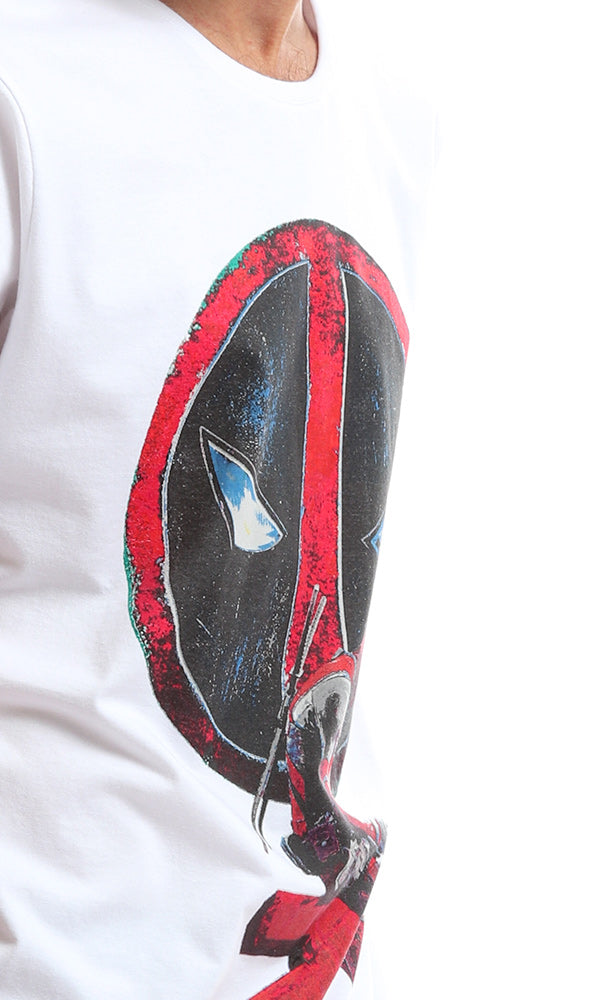 47408 Deadpool Short Sleeve White T-Shirt