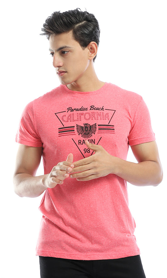 47670 Tonic Heather Watermelon Crew T-shirt