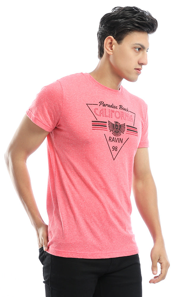 47670 Tonic Heather Watermelon Crew T-shirt