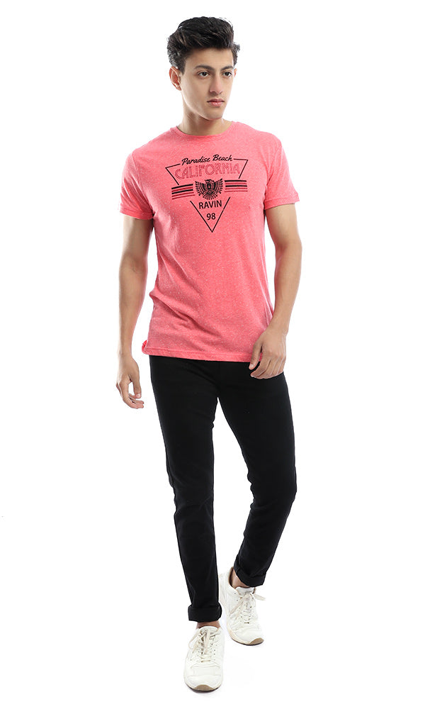 47670 Tonic Heather Watermelon Crew T-shirt