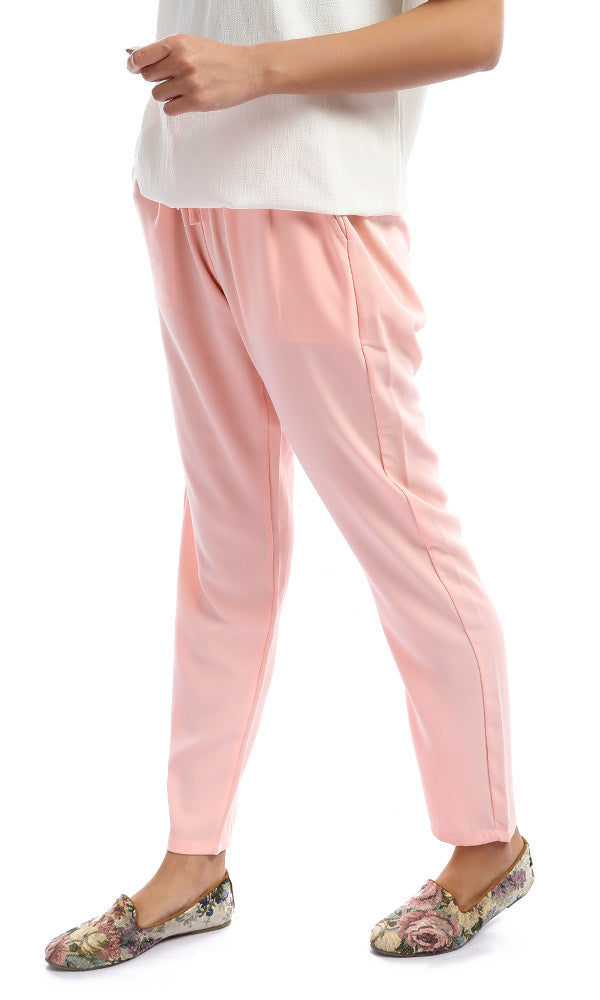 47969 Solid Regular Salmon Pants