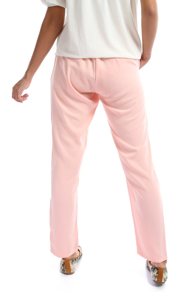 47969 Solid Regular Salmon Pants