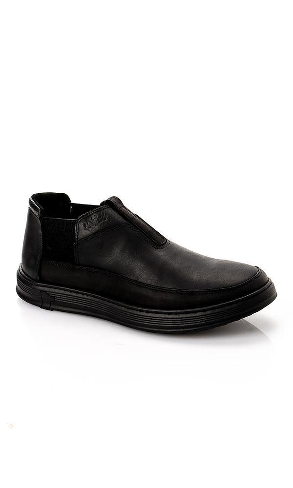 49623 Round Toe Slip On Casual Shoes - Black - Ravin 