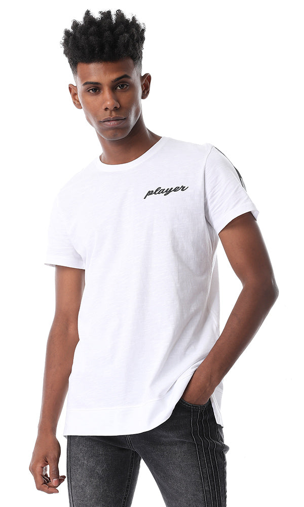 White Boyfriend Funky Tee