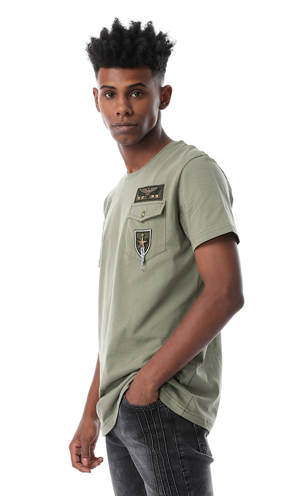 53217 Military Fashionable Olive Tee