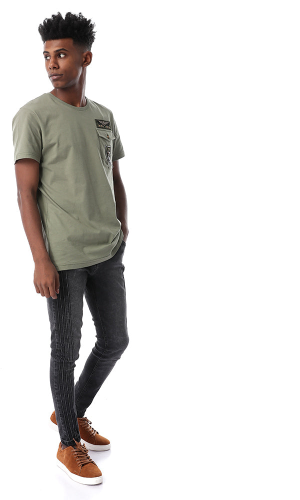 53217 Military Fashionable Olive Tee