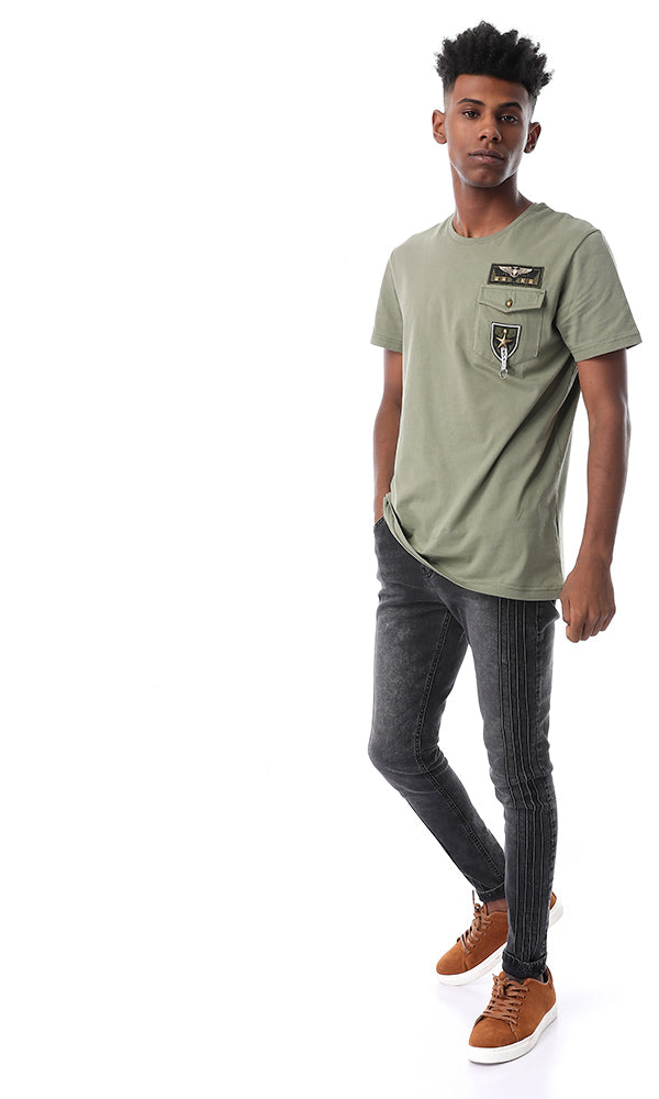 53217 Military Fashionable Olive Tee