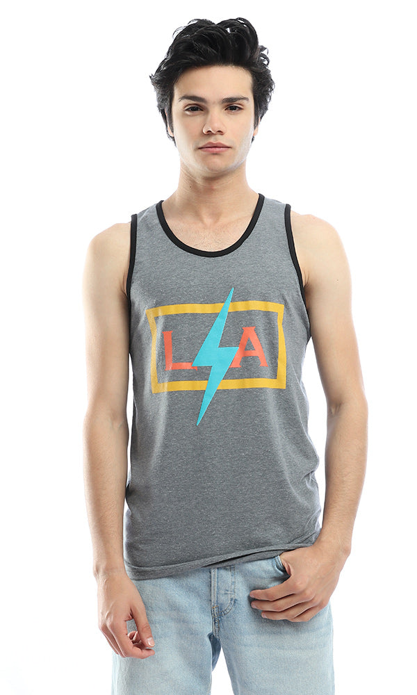 54059 LA Dark Grey Tank Top